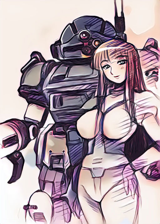 #ロボの前にキャラがいる絵
そもそもロボ自体ほとんど描いてない…。 ('・ω・`) 