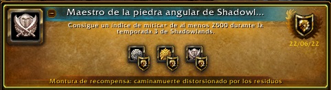 JananBeta's tweet photo. Pues yo ya, tarde pero ya 😊

Ya tenemos el Logro de la Temporada 3 de Míticas+ con el Chaman Mejora 💪. Gracias a los que me habéis ayudado en Míticas, los que os habéis ofrecido y a los que me apoyaron en los directos.

Vamos a por las +20???
#Warcraft #worldofwarcraft https://t.co/htmgQIkWld