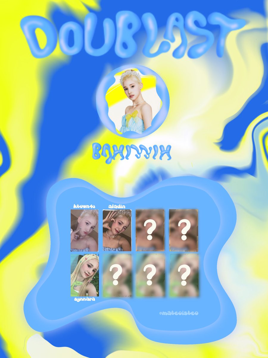 afterwhoers's tweet photo. Bahiyyih Doublast Photocard Template
Album + POB Template 
POB Template Will Be Consistently Updated In Thread 💙💛
#kep1er #kep1erbahiyyih #bahiyyih #photocardtemplate #kep1 https://t.co/U4T2VGanmN