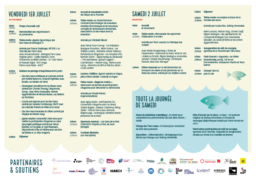 📢 [Le Grand Bain] 📢

👀 Tables-rondes, ateliers, ainsi qu'une riche programmation culturelle. Retrouvez le programme complet des journées du 1er et 2 juillet ainsi que des informations complémentaires sur notre document de programmation.