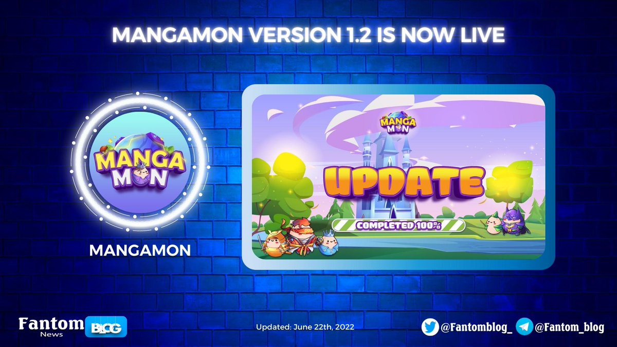 Fantomblog_'s tweet photo. 🤩@MangaMonJP VERSION 1.2 IS NOW LIVE

1⃣ Gold Store - Item Exchange.
2⃣ Piece (Fragment) Fusion.
3⃣ Free Obo NFT for newly signed-up users.
4⃣ Obo Evolution.
5⃣ Free 10 MON &amp; 1 Potion for all wallets that participated in the Spin Drop events.

#FatomBlog #FTM #MangaMon https://t.co/oL3ZmT7gTT