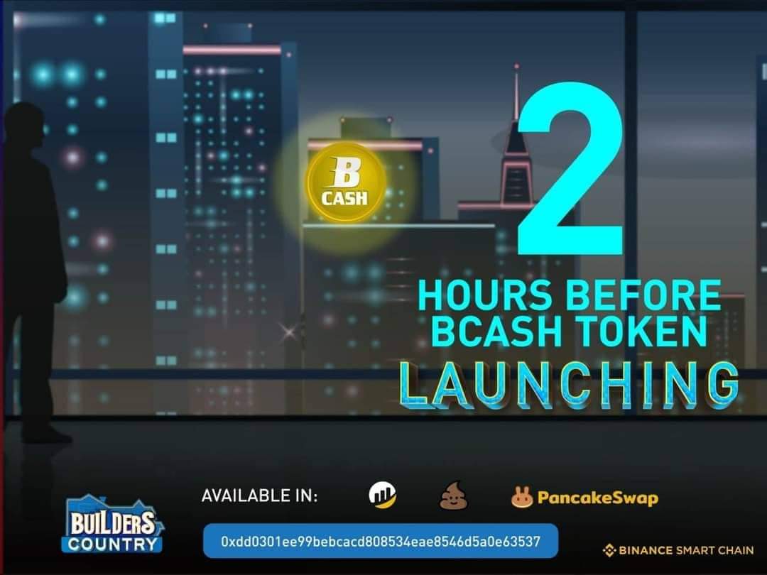 LAUNCHING OF BCOUNTRY! 💯🔥

CONTRACT ADDRESS: 0xdd0301ee99bebcacd808534eae8546d5a0e63537

JOIN AIRDROP HERE👇
t.me/BcashAirdropBo…

REGISTER HERE AND GET FREE LIMITED VISA ACCOUNT👇
builderscountry.com/construct/root…

WEBSITE: builderscountry.com/homepage/

#BCASH #BCOIN
#builderscountry