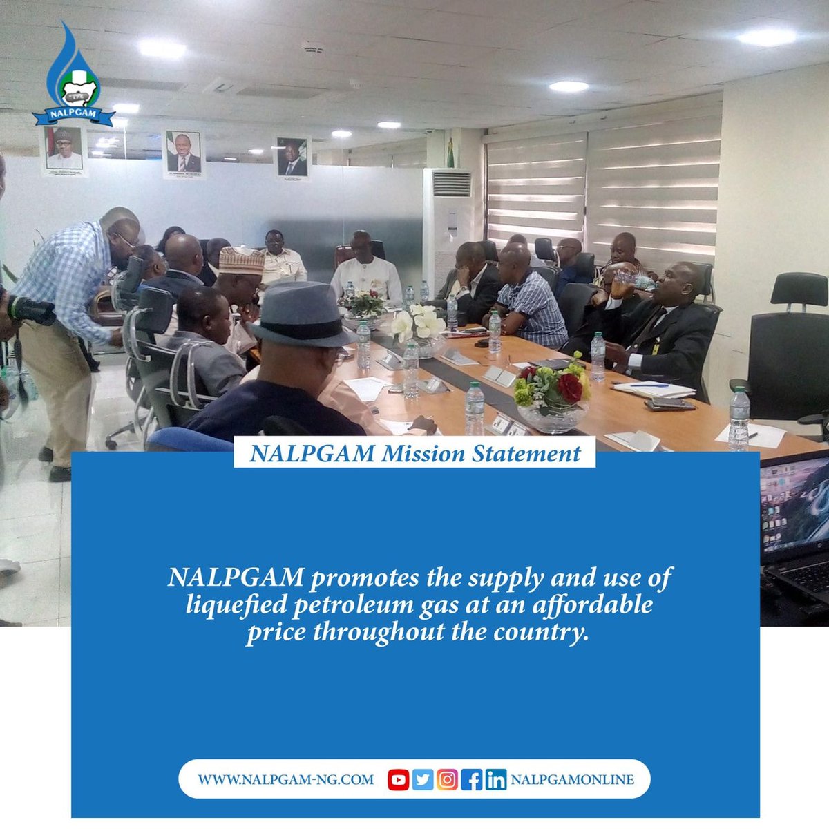 As part of NALPGAM'S mission we promote the use and supply of LPG gas at an affordable price throughout the country. 

#KnowingNALPGAM
#NALPGAM #Nigeria #LPG #NLPG #NigeriaLPG #Gas #cookinggas #Cleanenergy #ecofriendly #safety #safehandling