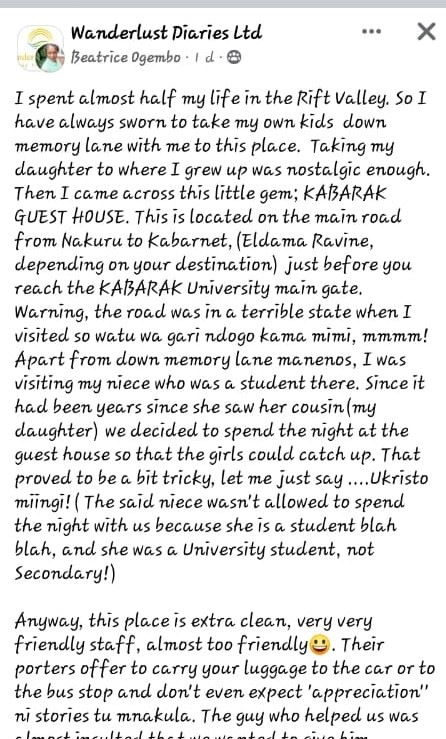 Spakabarak's tweet photo. The best experience by Beatrice Ogembo @Kabuguesthouse @KabarakUniv @KabarakFinest01 @TravelChatKenya @LetsTravelKenya @visitnakuru 
https://t.co/yF1oUWrYzr
@WanderlustDLtd https://t.co/EJfiveuRXZ