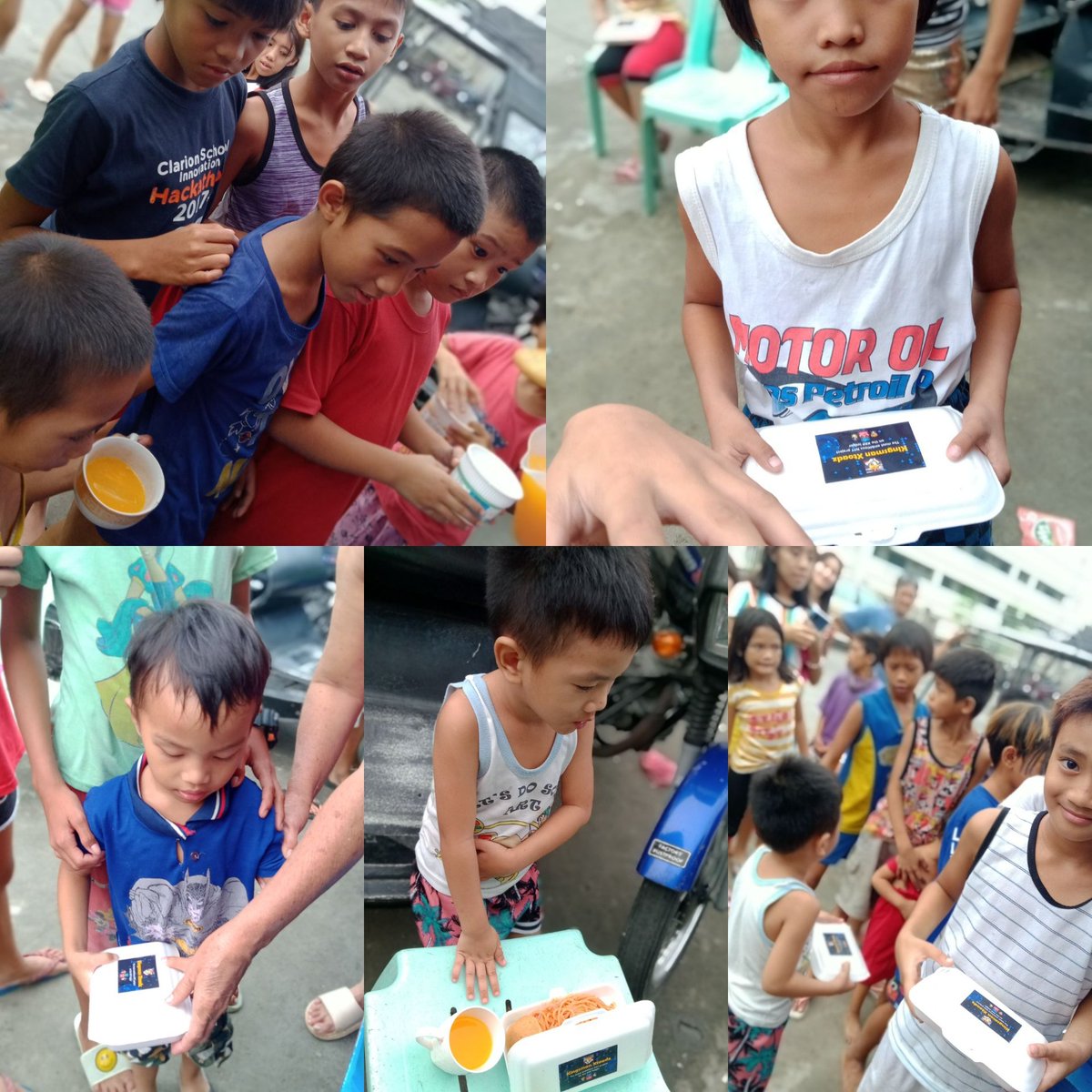 Dianah143's tweet photo. ""Baranggay 16 "" Bacolod City
Feeding program today ...
Thank you so much @KingsmanxToadz πππ
For everyday's Blessings ππ»
#ToadzFam #Nfts #NftLove
#ToadzProject #NFTartist
@KingsmanxToadz we love you ππ https://t.co/XbyT2HLXeg