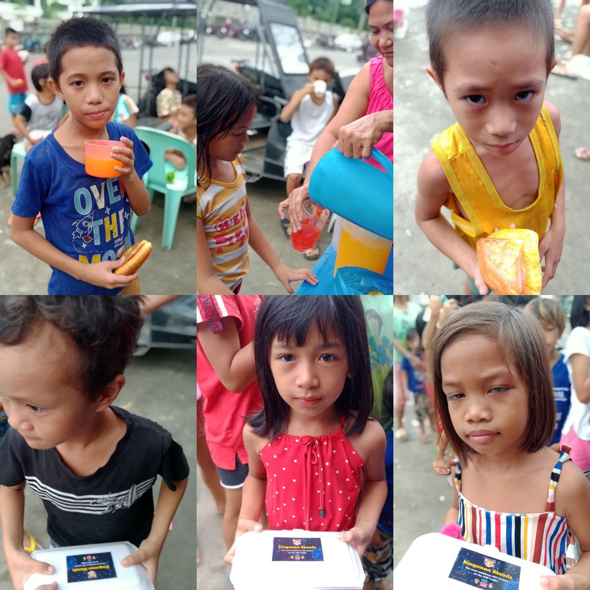 Dianah143's tweet photo. ""Baranggay 16 "" Bacolod City
Feeding program today ...
Thank you so much @KingsmanxToadz πππ
For everyday's Blessings ππ»
#ToadzFam #Nfts #NftLove
#ToadzProject #NFTartist
@KingsmanxToadz we love you ππ https://t.co/XbyT2HLXeg