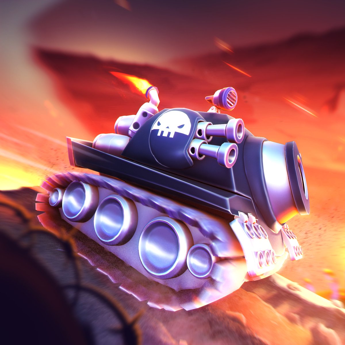 Hills of Steel 2 - Season 24 is here! Hop on board and get the bad to the bone Rebel Chonk skin! 💀 hos2.page.link/Season-24