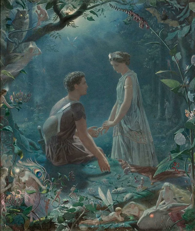 qwizbowl's tweet image. Puck (aka Robin Goodfellow) accidentally gives a love potion to Lysander in &quot;A Midsummer Night&apos;s Dream&quot; #quizbowl