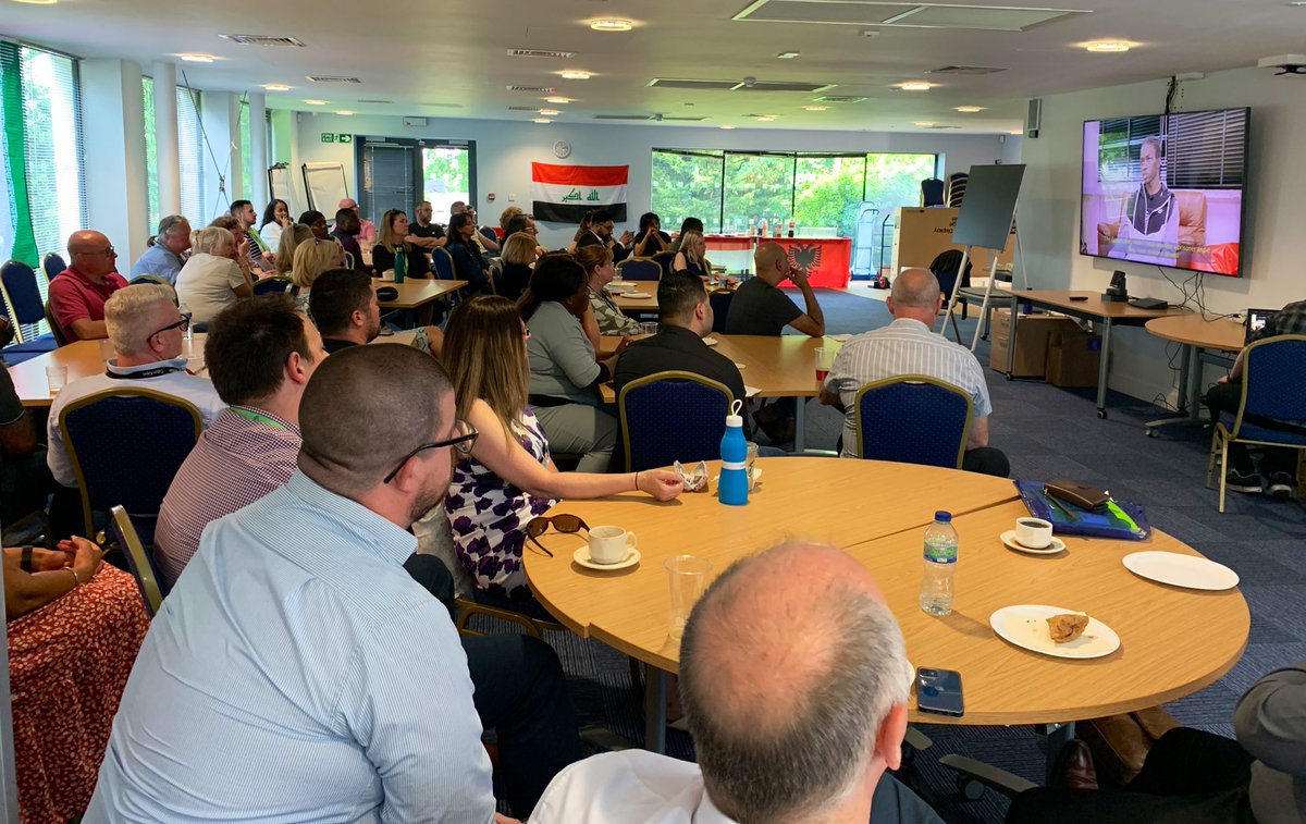 Lovely to have a full room of professionals for the unveiling of our ‘Young People’s Experiences of Seeking Asylum in the UK’ films 🍿 🎥 

Perfect timing for #RefugeeWeek2022! #JustCare #ChildFriendlyWarwickshire #BestWarwickshire
