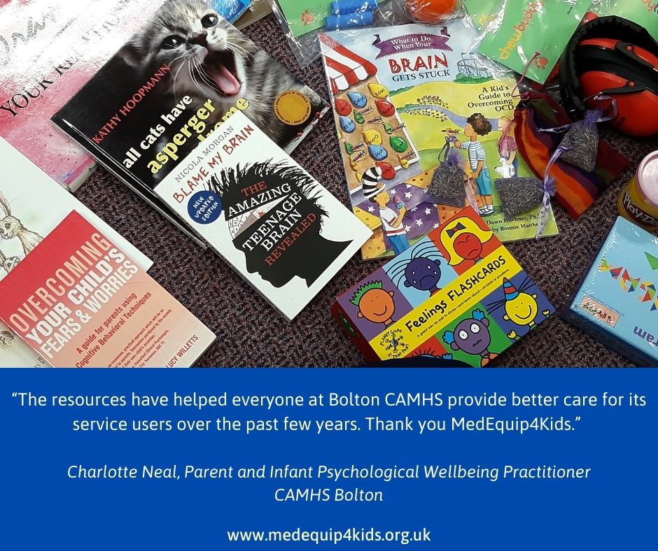 Since 2014, MedEquip4Kids has been supporting Child and Adolescent Mental Health Services (CAMHS) across the UK.
We are proud to say that last year our work with CAMHS had a positive impact on over 45,000 children!
#charity #camhs