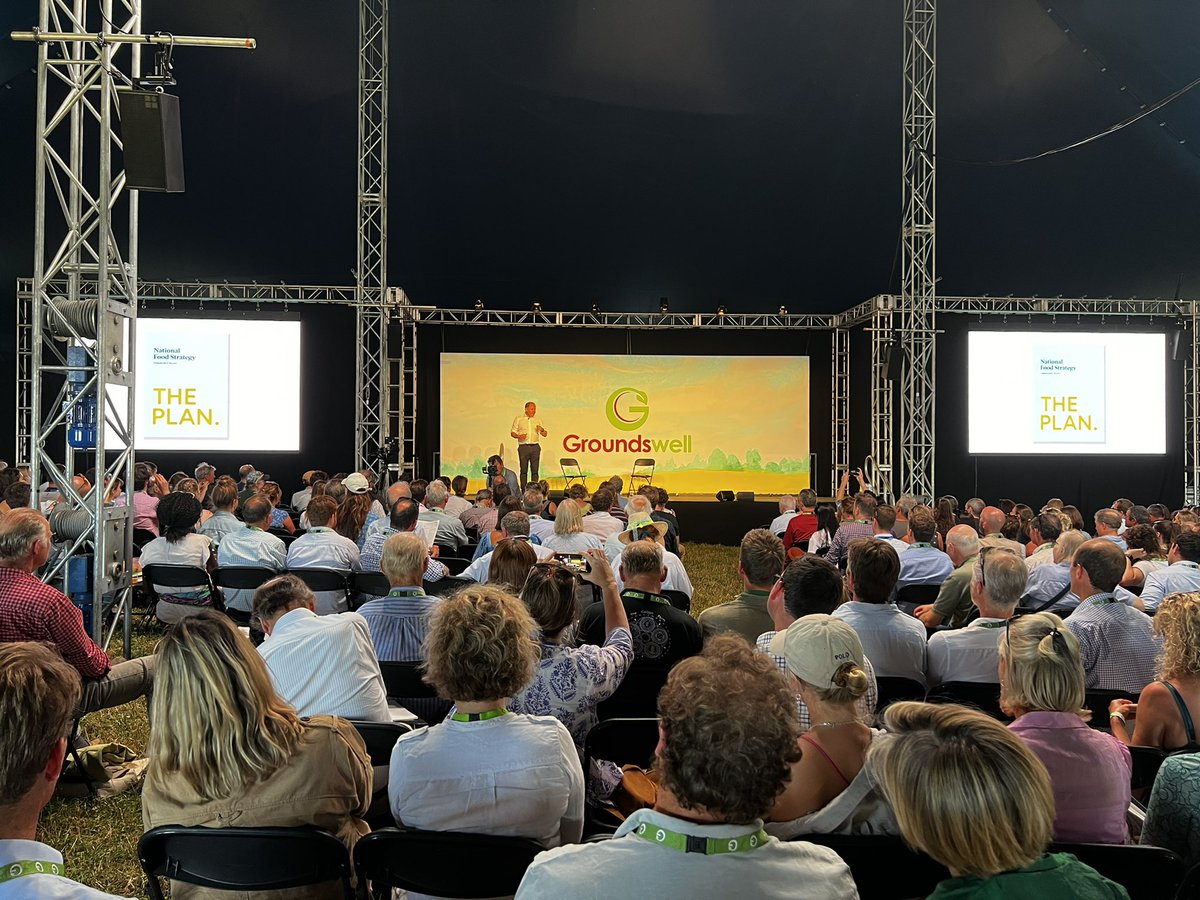 A packed Big Top @groundswellaguk to hear @HenryDimbleby talk #NationalFoodStrategy…