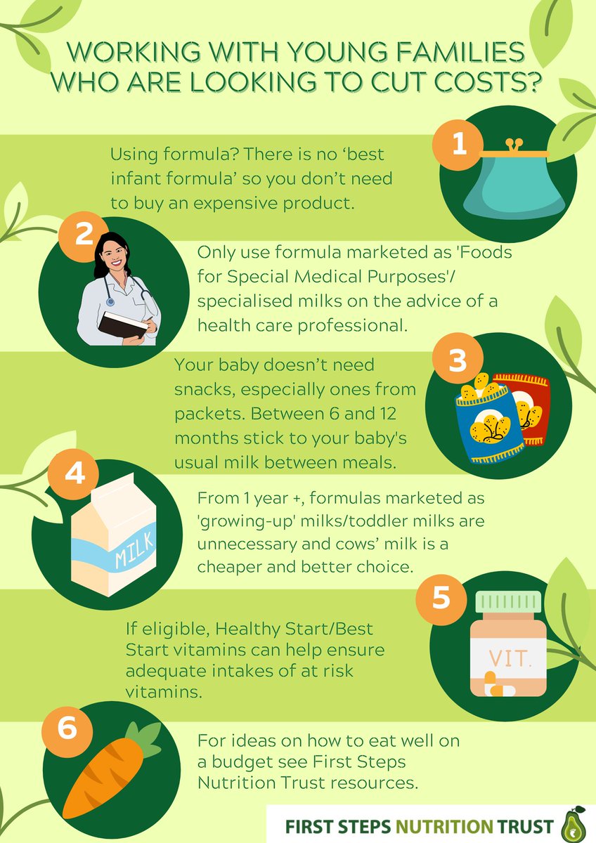 1stepsnutrition's tweet photo. As the #CostOfLiving continues to⬆️, it is even more pertinent to counter inappropriate marketing of commercial products for infants &amp; young children by providing independent advice so parents/carers can make informed decisions on how they feed their children. 🔑messages for HCPs https://t.co/TSvA6NaXz4