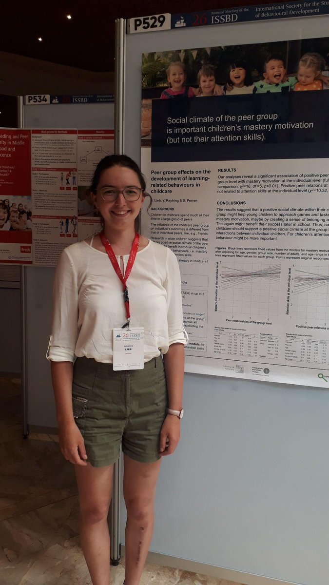 Today I presented my poster at #ISSBD: Already in early childhood, social climate of the peer group is important for children's mastery motivation.