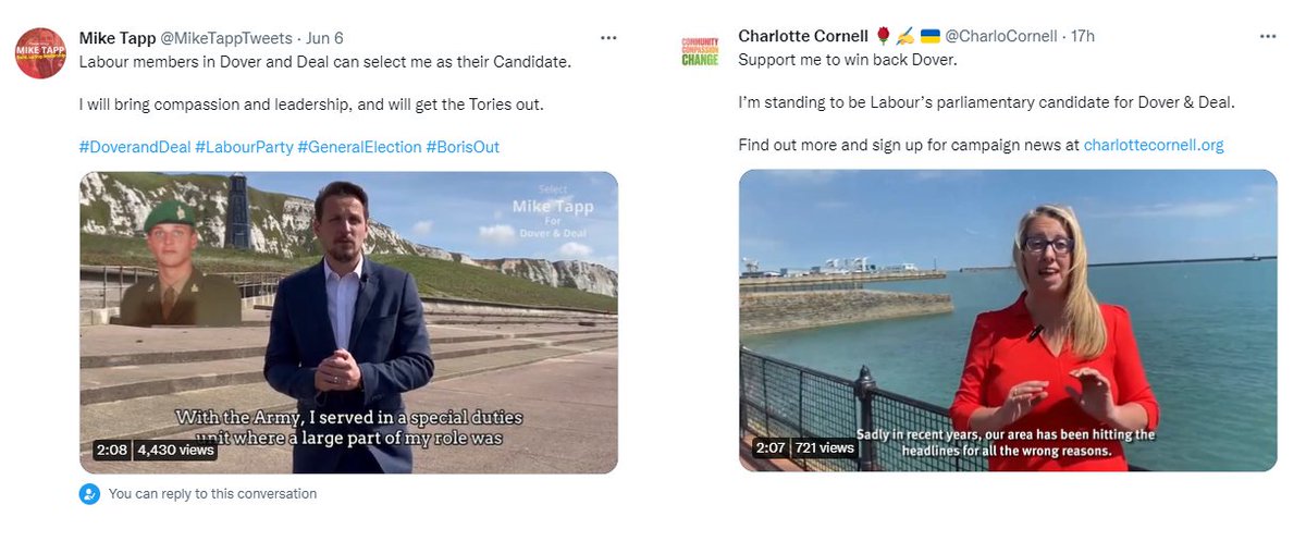 Deal_Town's tweet photo. Labour candidates will battle to become new Dover parliamentary candidate #TunbridgeWells #Whitstable

@dover_labour https://t.co/cjnhpFaW2z