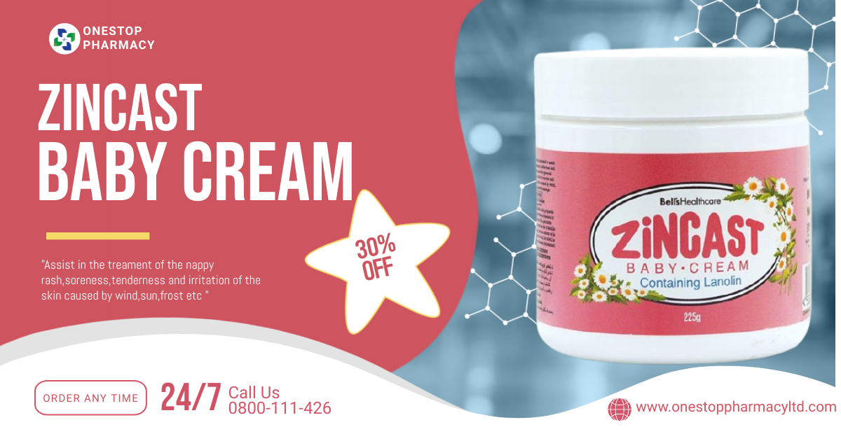 #zincast Baby cream with lanolin is good for your baby. its available at 30%discount inall our branches