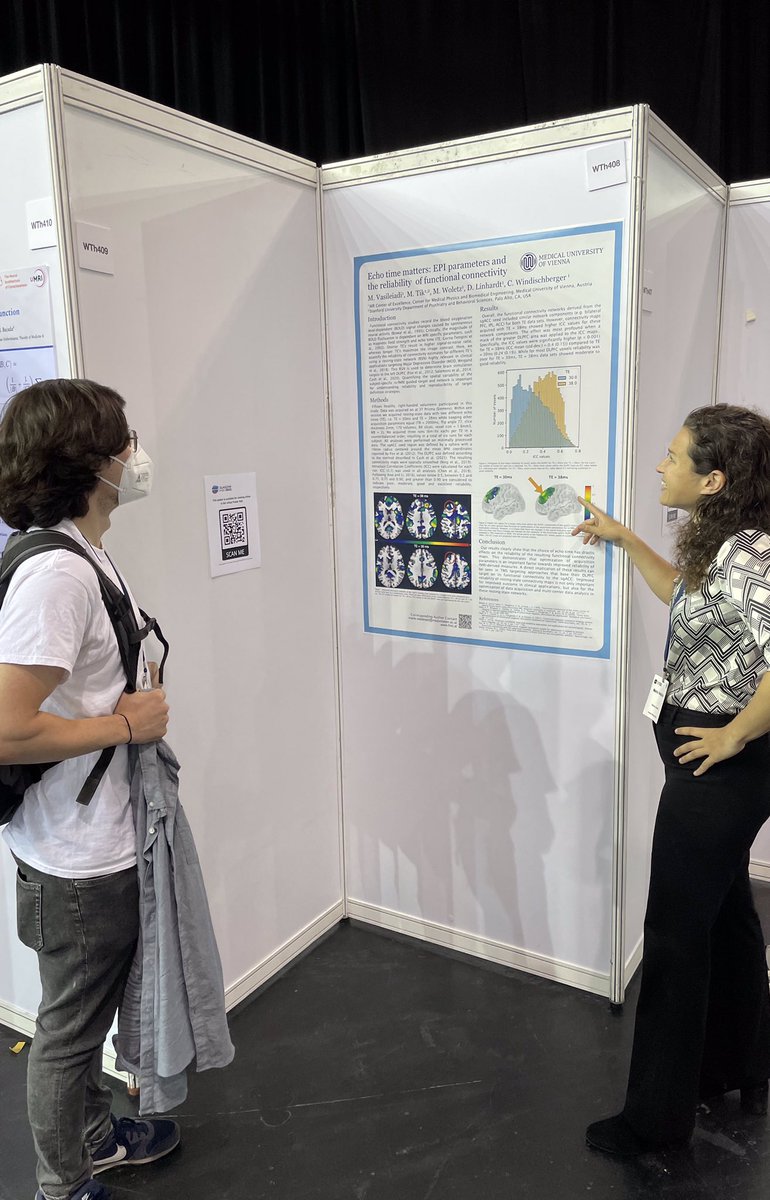 Why Echo Time matters in resting-state fMRI? Come check out <a href="/MarVasileiadi/">Maria Vasileiadi</a>’s poster WTh408 between 13:45-14:45!