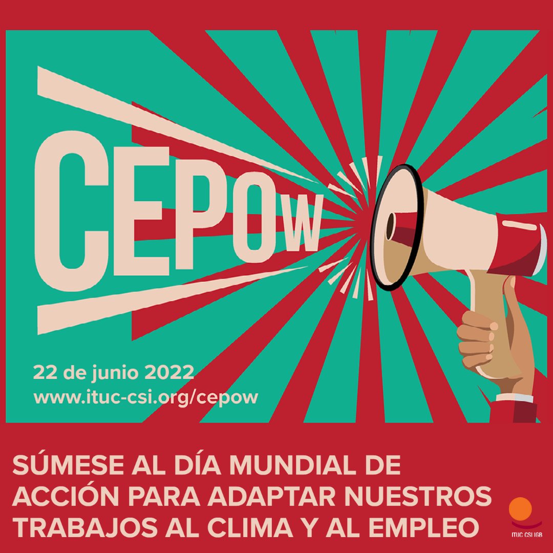 ecoklas's tweet photo. 📌El 22 de junio, participe en la mayor conversación mundial sobre nuestro futuro: únase al Día Mundial de Acción para adaptar nuestros trabajos al clima y al empleo #CEPOW
Más información en
👉 https://t.co/jq7RMviQ59 https://t.co/9xma6FYI39