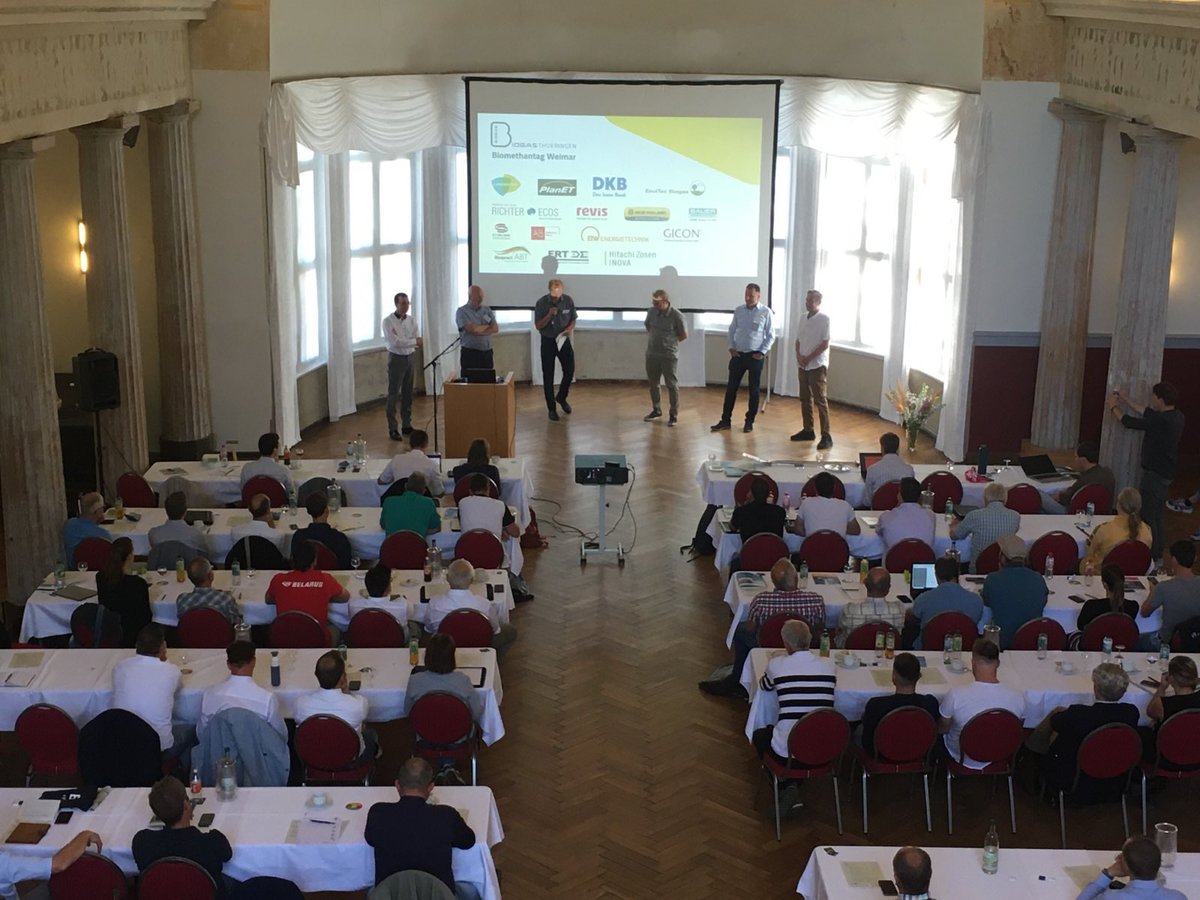 Der Biomethantag Weimar ist im vollen Gange - wir freuen uns über sehr angeregte Diskussionen! ⁦<a href="/FVBiogas/">Fachverband Biogas</a>⁩ ⁦<a href="/IngoBaumstark/">Ingo Baumstark</a>⁩ ⁦<a href="/PlanETBiogas/">PlanET Biogas</a>⁩ ⁦<a href="/EnviTecBiogas/">EnviTec Biogas AG</a>⁩