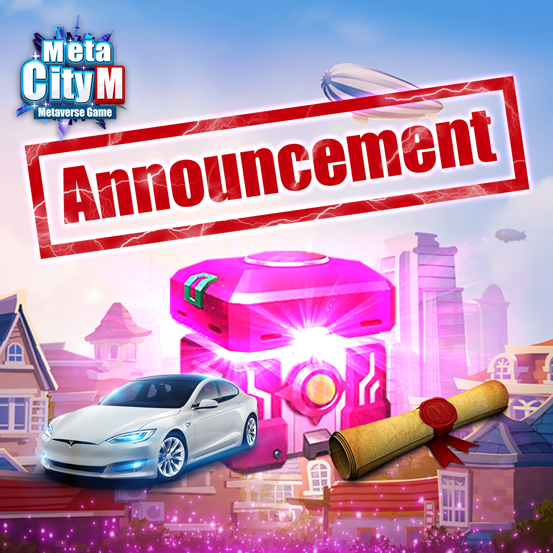 MetaCity_M's tweet photo. At 2022/6/23 (4) 12:00 PM GMT + 8, land boxes will officially be opened up!!! 

Who will win a Tesla?!
⠀⠀
Winners must claim, book their car before 2022/07/07 23:59 GMT+8 through the offical site.

🌏 https://t.co/mE5UTRtckU https://t.co/sSt8rtZIDt
