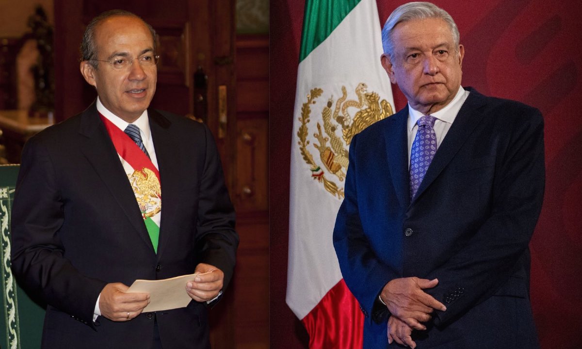 PedroFerriz's tweet photo. Felipe Calderón declaró la guerra al narcotráfico porque sintió que las instituciones estaban amenazadas de muerte.
Andrés Manuel López Obrador declara la guerra a la sociedad porque siente que el narcotráfico le da el PODER para mantenerse. https://t.co/LMugaXB9vM