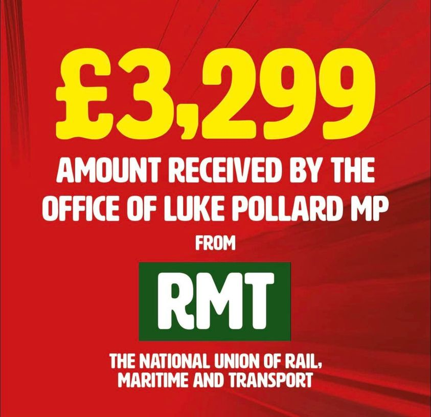 The reason Luke Pollard is supporting RMT strike action. He really does not care about the Plymouth Economy or it’s people.