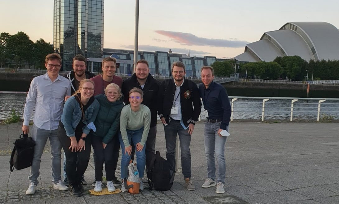SusanneLMeinert's tweet photo. Having an awesome time with the #TraPLab_Münster at #OHBM2022 in Glasgow, Scotland. Presented longitudinal DTI results and their association with cognitive deficits from the #FOR2107 study. https://t.co/XKHVtVnvY5