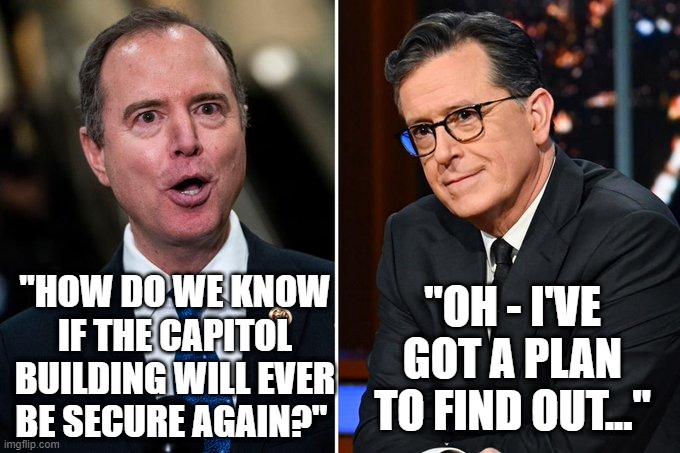 therealtwfuller's tweet photo. @KevinTober94 @newsbusters #Colbertgate - what did #StephenColbert know, when did he know it, and when will he be arrested, thrown in jail without due process and forced to spill it all before he even gets a lawyer to negotiate a court date? https://t.co/xdT1CrBRWB