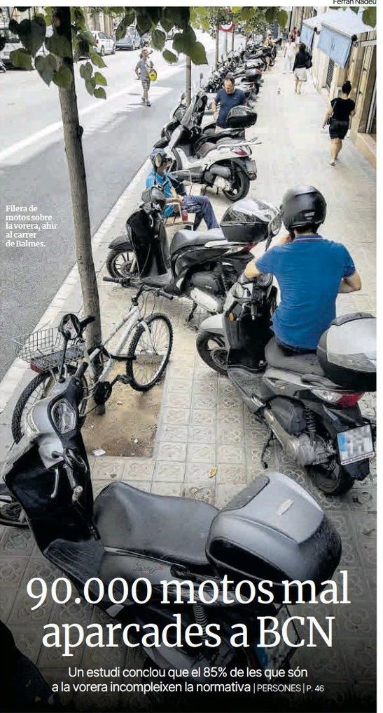 Iniciem tuit kilométric i colaboratiu per documentar #MotosEnVorera
1-foto
2-dia/hora
3-adreça/barri
Documentar dia a dia l'impunitat de les #MotosEnVorera
Per continuar aportant dades al magnífic estudi catalunyacamina.org/index.php/2022… de <a href="/eixrespira/">Eixample Respira</a> <a href="/CatalunyaCamina/">Catalunya Camina #RecuperemLaCiutat</a>