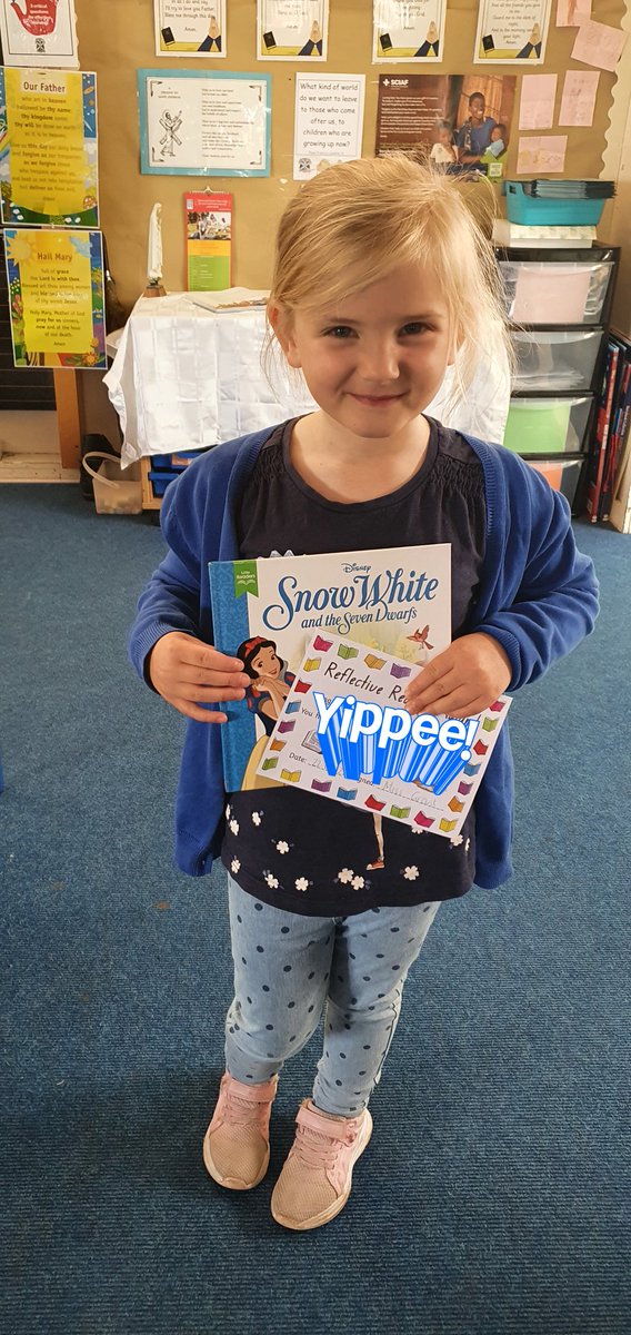 MissKMGrant1's tweet photo. Congratulations to our Reflective Reader certificate recipient for this week! Last one for P1! Well done, I'm so, so proud of you, K and your love of reading 📚 ❤ 🥰🌟👏👏👏 @HelenMacKinven @anneglennie #reflectivereader #readingforpleasure https://t.co/5nrlimV3Pc