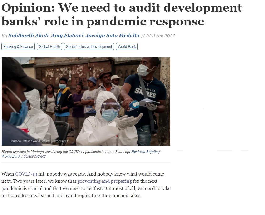 RightsinDevt's tweet photo. In this op-ed, we present some key findings of #MissingReceipts & raise concerns about the recently proposed Financial Intermediary Fund for pandemic prevention and response, to be hosted by the @WorldBank.
🖊️ Op-ed: https://t.co/RNL4pf1AII
📄Report: https://t.co/ZJio1kT7WD https://t.co/r5snZUKP7y