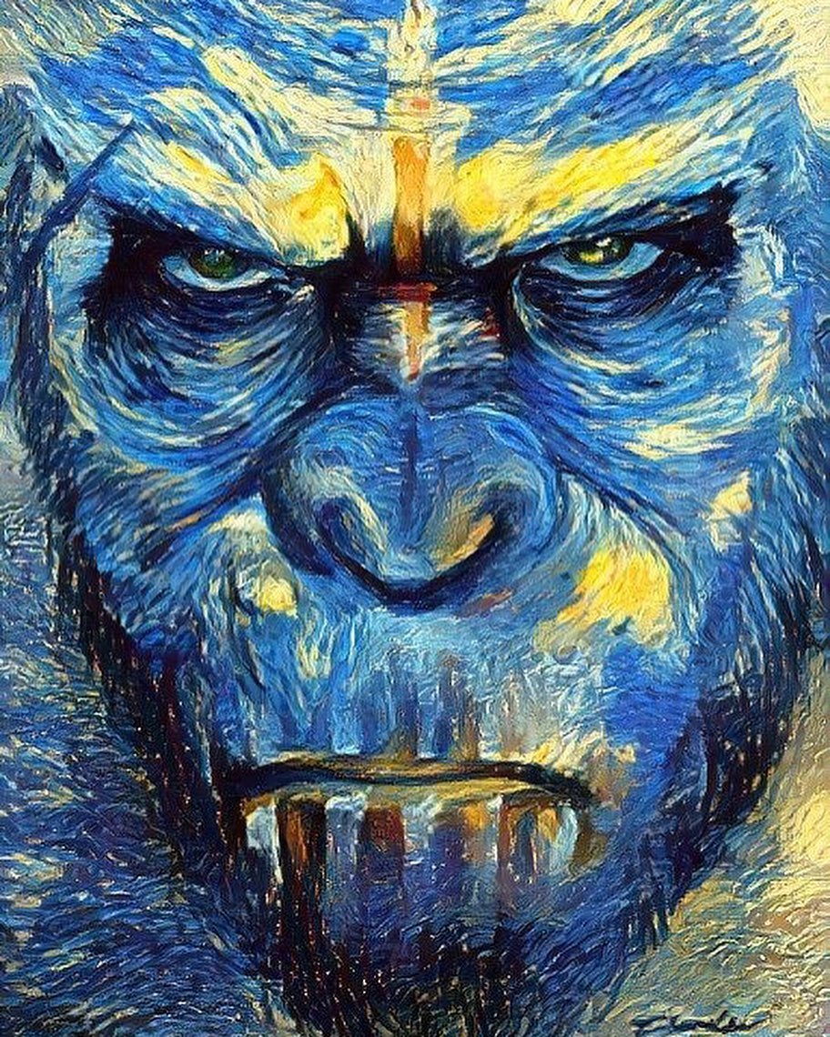 JVCom's tweet photo. L'art appliqué à la pop culture  ! #TweetDeNuit 🎨

Cet artiste a reproduit des personnages de la pop culture dans le style de Van Gogh et c'est tout simplement impressionnant ! 

(via ddd3) https://t.co/OB4pyYyjN8
