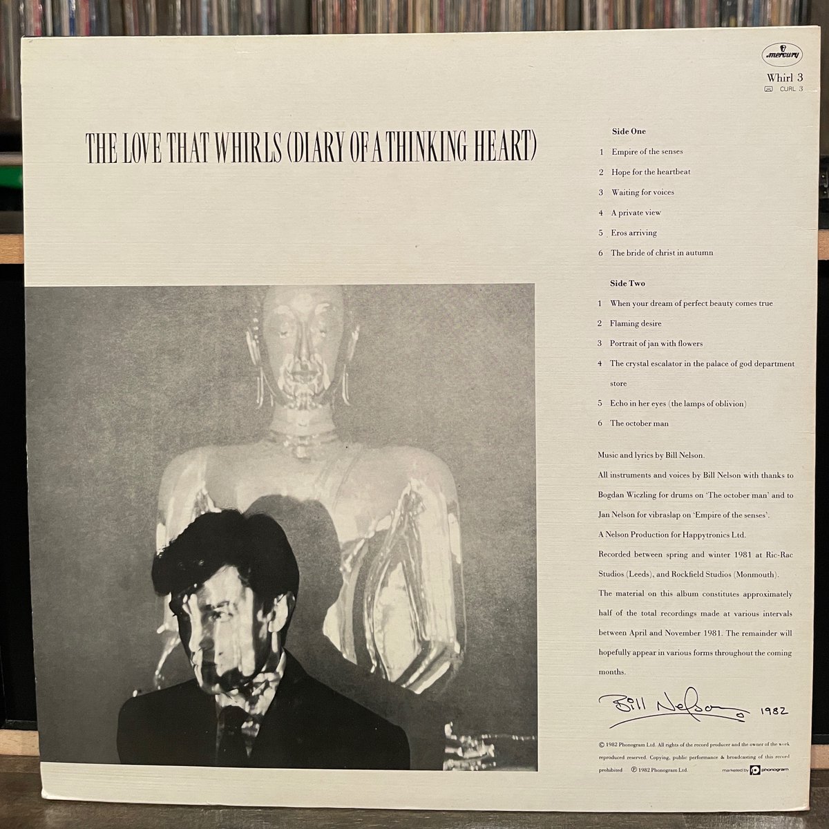 MILEHIGHCLUB202's tweet photo. ほな2xLPいこか
BILL NELSON / THE LOVE THAT WHIRLS (DIARY OF A THINKING HEART) [’82 Mercury --- WHIRL 3]
#BillNelson #TheLoveThatWhirls #TheOctoberMan #JohnLeckie #BogdanWiczling #mhc22062022
https://t.co/YjopvFgFa3 https://t.co/G646BQyXeo
