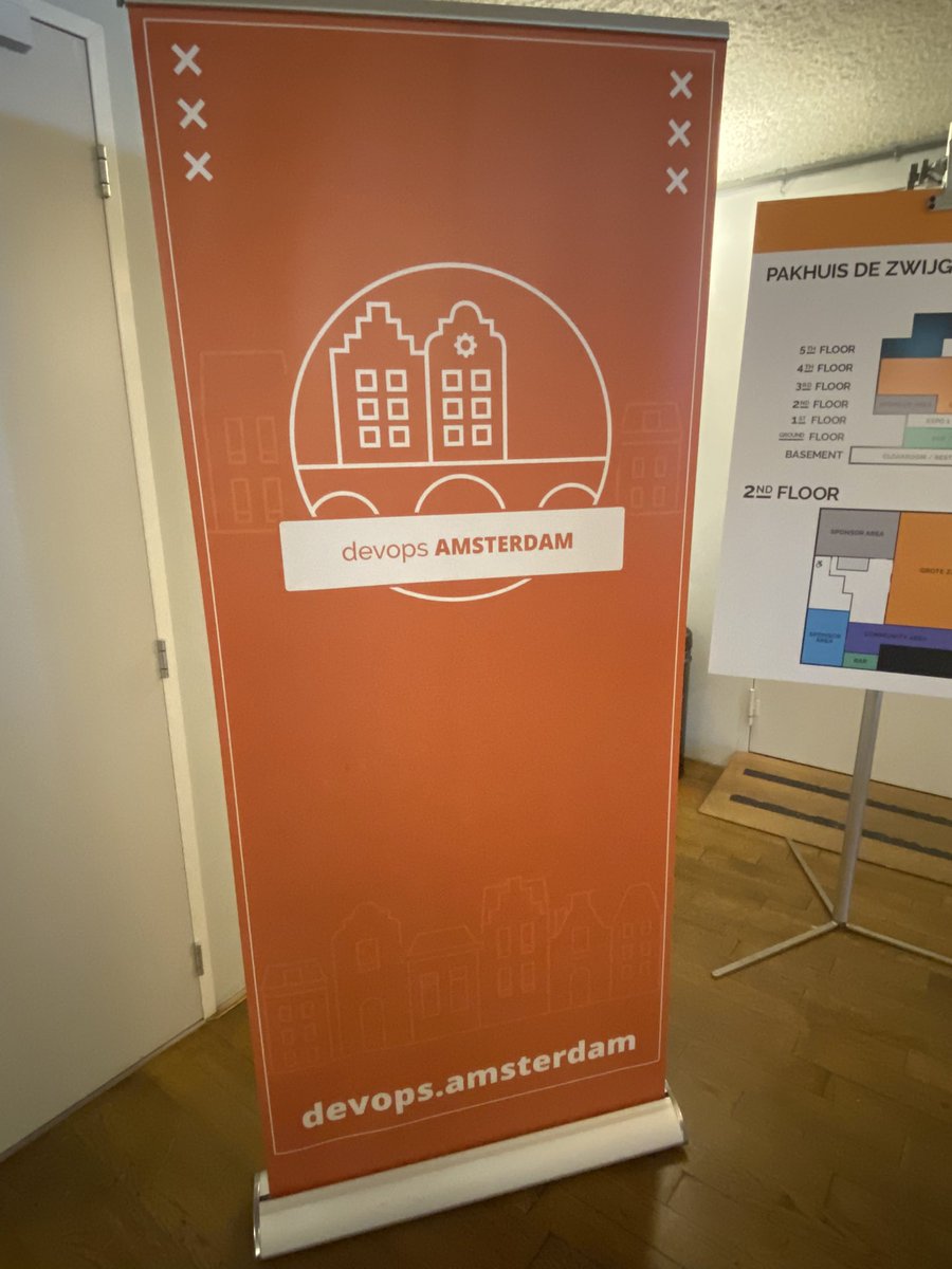 First day of #Devopsdays #amsterdam by <a href="/devopsams/">Devopsdays Amsterdam | amsterdam@devopsdays.org</a>! My first in person conference after COVID!