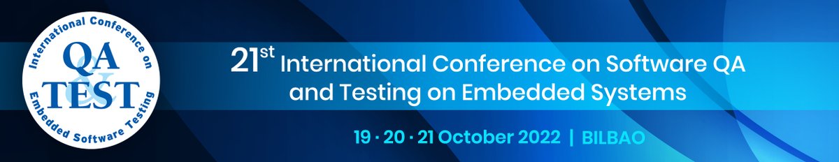 QATestBilbao's tweet photo. Interested in expanding your #embedded #software #testing knowledge? Join us in https://t.co/Y1xiPEhMpl and be part of the #qatest2022 ➡️ https://t.co/1W3aeODuT6

#conference #SoftwareTesting #october #earlybird #discount https://t.co/jRLQvJEG0k