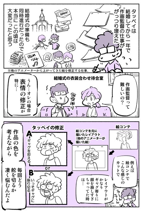 アニメーターの夫はいつも選択の連続 