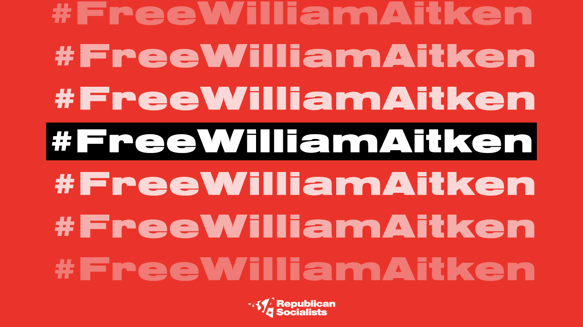The RSP is deeply disturbed that Scottish man William Aitken has been sentenced to over five years' imprisonment for his supposed involvement in Catalan protests, which he denies.

We offer solidarity to <a href="/fernandaasoler/">Fernanda Soler</a> and call for William's immediate release. #FreeWilliamAitken