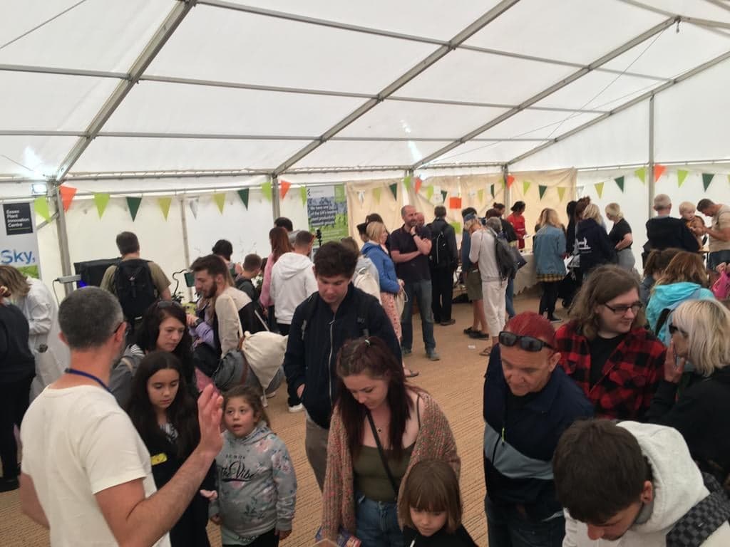 EssexLifeSci's tweet photo. Listen to @DrTracyLawson talking about the @PlantEssex contribution for #FirstLight2022 with @eastsuffolkone (around 10mins in)
https://t.co/g0cREmX9LI
This was part of our very popular Planet Positive tent which educated & inspired festival goers who kept coming all day! https://t.co/QhWcob8GAU