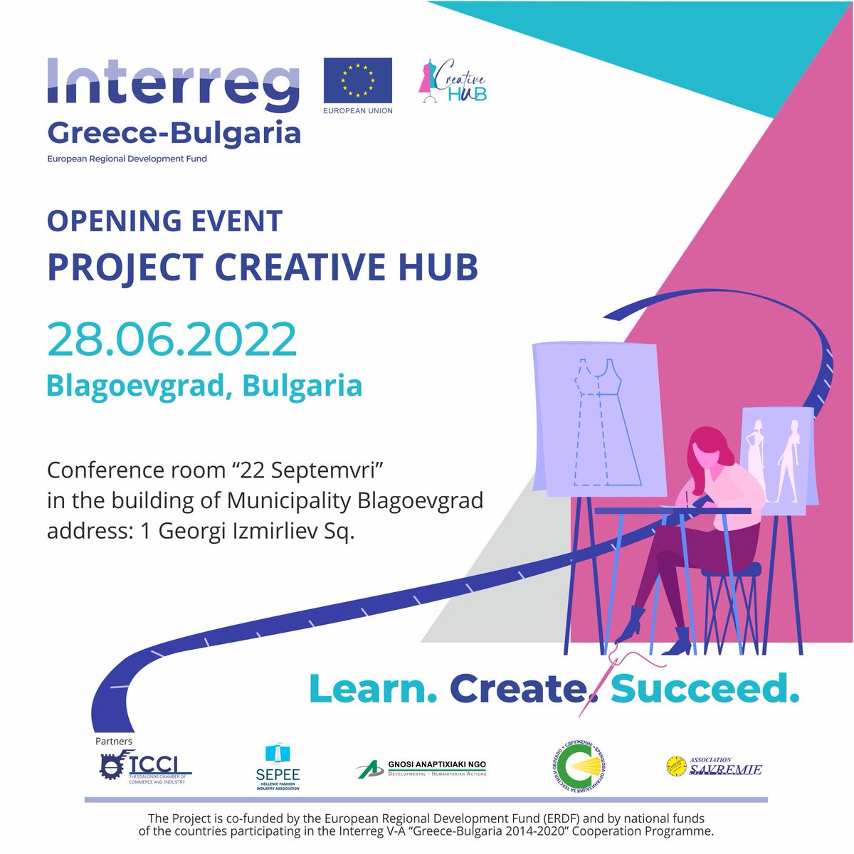 creativehub_int's tweet photo. The Association Savremie cordially invites you to the Opening Event of the CREATIVE HUB project on June 28th, 2022 at 13.30 in the building of Municipality Blagoevgrad (Conference room “22 Septemvri”), Bulgaria.
#Interregproject 
#EUprojects
#greece
#bulgaria
Find the agenda ⤵️ https://t.co/wMDdtT8CEh