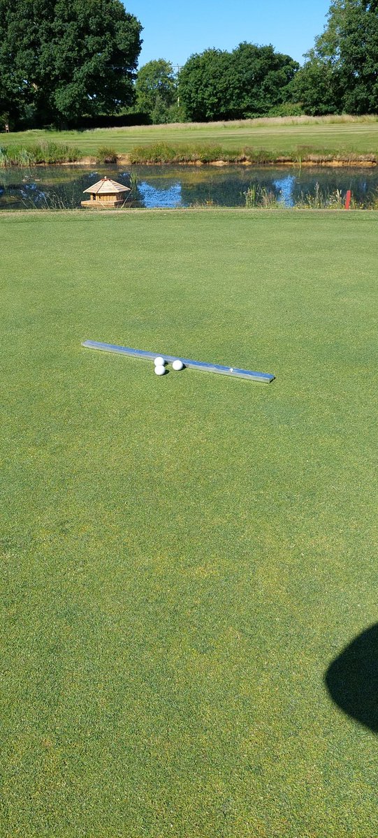 KeepingGreens88's tweet photo. Attraxor still working it's magic @dbevanturfie with a cut, roll and a fresh hole, the greens are in great condition. Running at 10.4 for the seniors open and ready for club champs at the weekend! @BulburyWoodsGC @bmsproducts @BASF_Turf_UK @AgrovistaAMNTY https://t.co/TSteiFdEzy