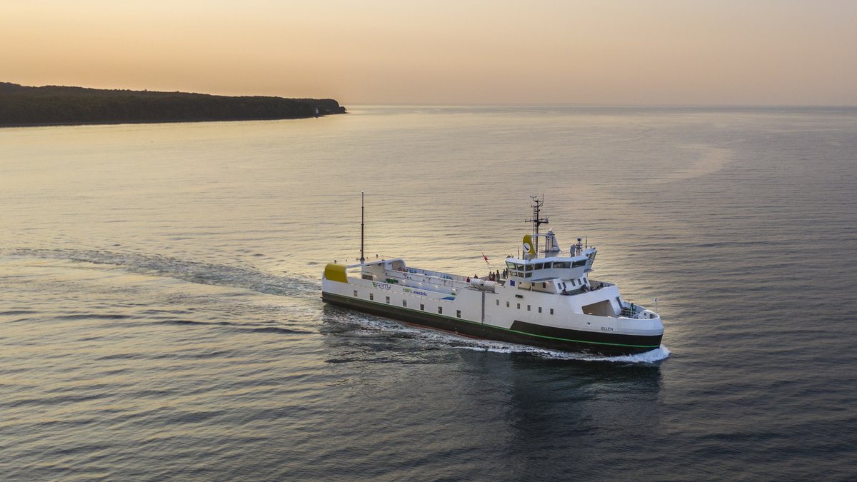 DanfossEditron's tweet photo. “All signs are green for the complete #electrification of the marine industry”

Check out the latest edition of @Bunkerspot to learn why the Ellen #eferry epitomizes the future of the marine industry: #energyefficient, #emissionfree and #fullyelectric: https://t.co/IDdCeW9r7s https://t.co/uhp8OwQgLM