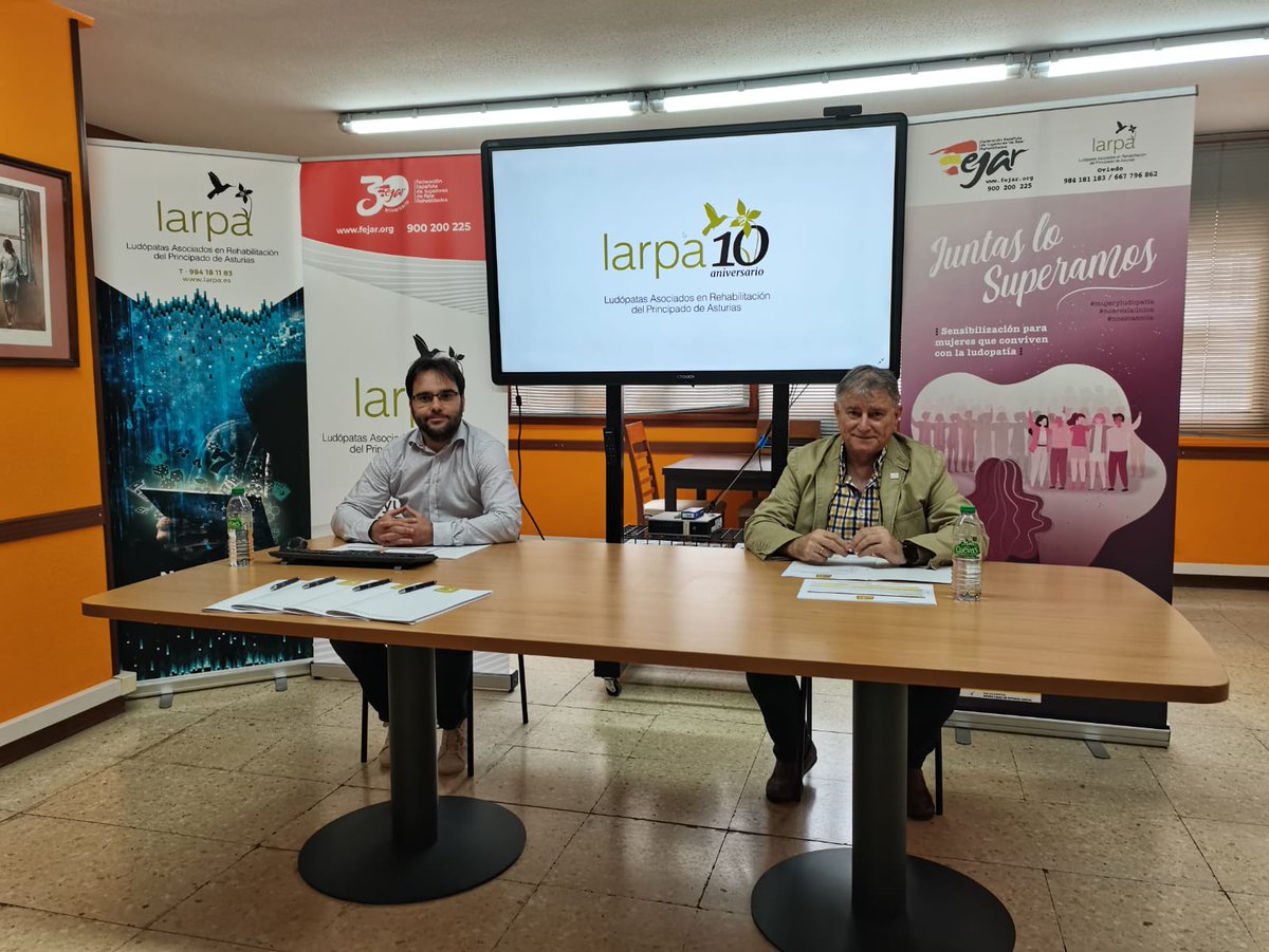 fejarfederacion's tweet photo. Nuestras compañeras y compañeros de @LARPA_Asturias celebran su X aniversario y con tal motivo, ofrecen hoy una rueda de prensa en la que hablarán de su funcionamiento, protocolos de tratamiento, etc. Desde aquí nuestra más sincera enhorabuena! #Larpa #Adicciones #Ludopatia https://t.co/Cafo98rSN2