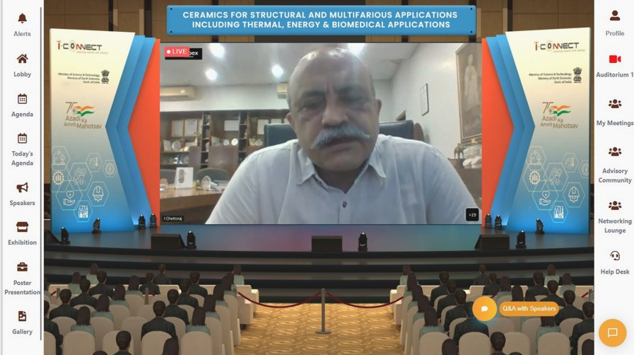 i_Connect75's tweet photo. Here are the glimpses of Today's #iconnect event #1 - Ceramics for Structural and Multifarious Applications including Thermal, Energy, and Biomedical Applications.
#iconnect75 #AzadiKaAmritMahotsav #IndiaAt75 #IdeaAt75 https://t.co/2pUB9Z4KMC