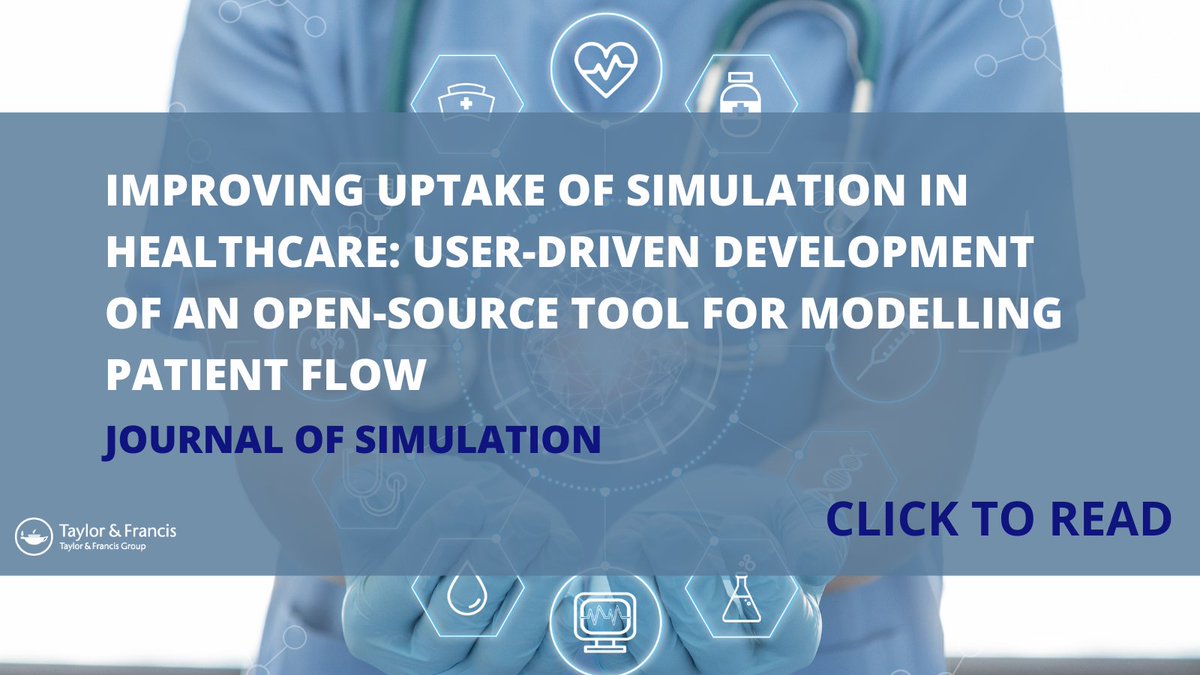 tandfSTEM's tweet photo. Explore this article “Improving uptake of simulation in healthcare: User-driven development of an open-source tool for modelling patient flow” from Journal of Simulation.
Read here 👉 https://t.co/nqWcZc7ikE
@TheORSociety @BNSSGAnalytics @ProfChristosV #OpenAccess https://t.co/ExUEvmnXJC