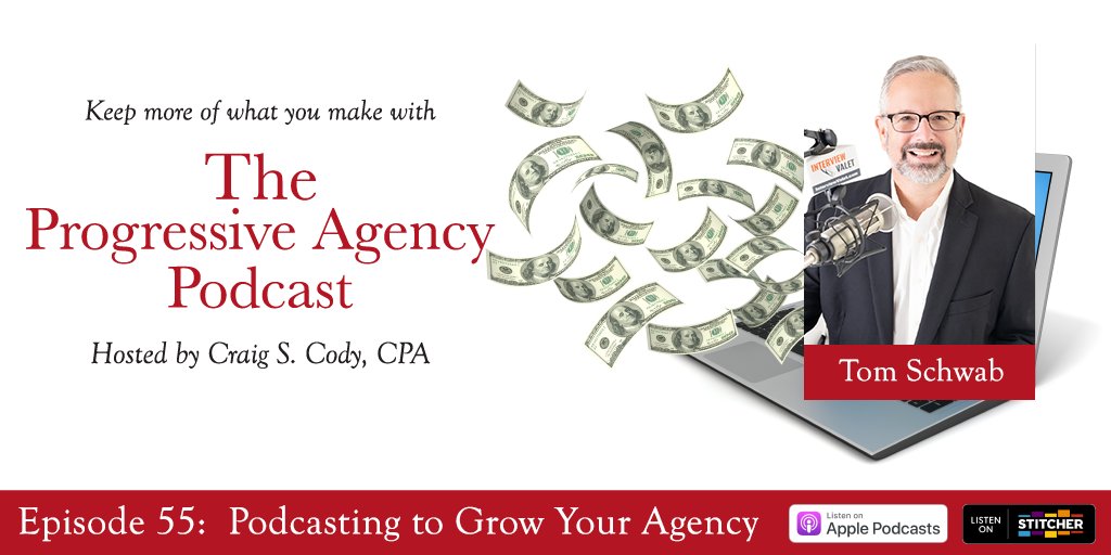 Agency_Pod's tweet photo. On the Progressive Agency podcast this week, I welcome @TMSchwab to the show. He helps thought leaders get featured on leading podcasts their ideal prospects are already listening to. Listen as he shares her tips: https://t.co/iibSRzadpd https://t.co/AbGKbpEKnb