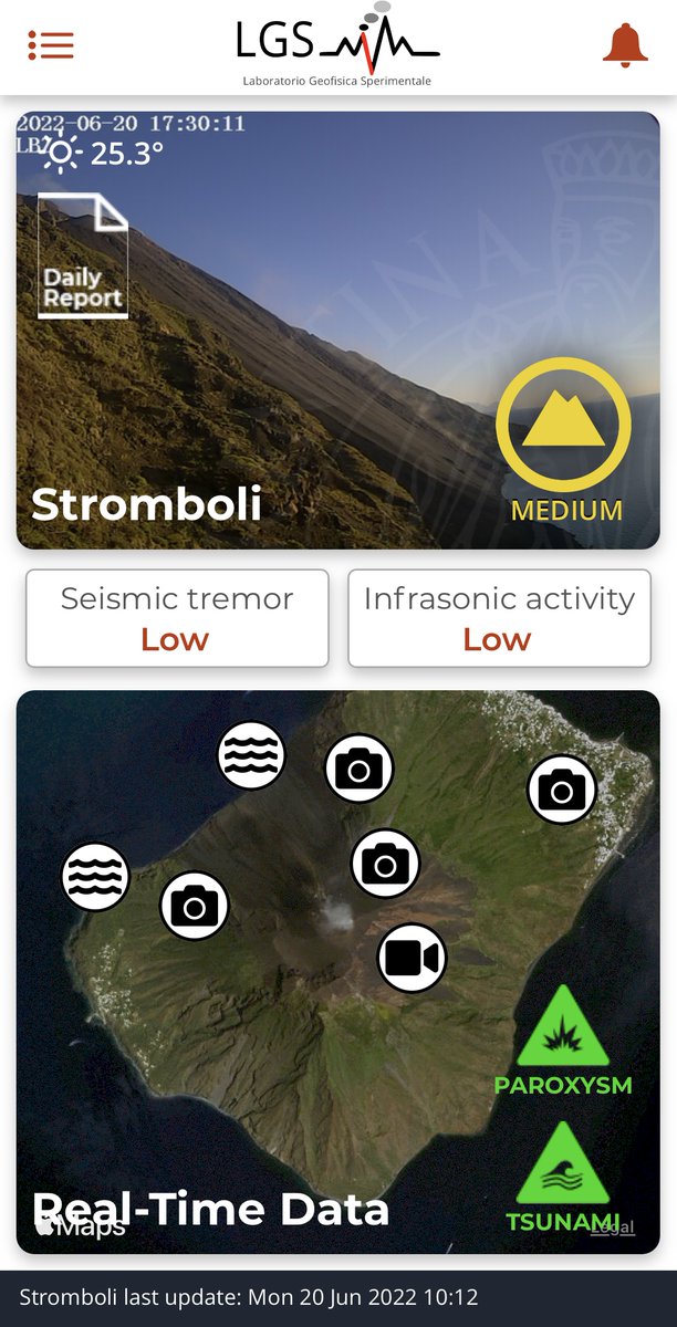 Released the #AppVIEW #stromboli  to follow in real-time the monitoring of the active volcano with the recommendations on the measures to be taken in case of #Tsunami and #Paroxysm.
ow.ly/lSCb50JEx23
#LGS #DSTUNIFI #UNIFI #Volcanomonitoring