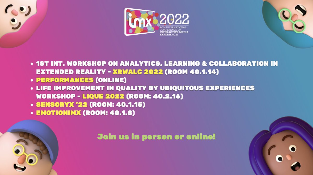 ACM Interactive Media Experiences (IMX) tweet media