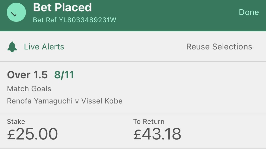 SNationTips's tweet image. BET 13 
Inplay now