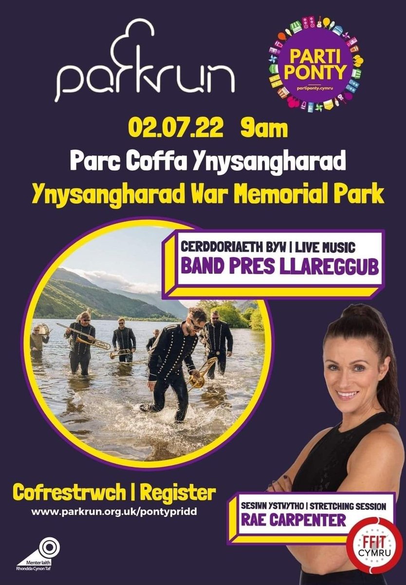 Rhedwch y Parc Run... Run the Park Run... wedyn dewch i ymestyn a symud y corff gyda fi... the  come and stretch and MOVE with me!

fb.me/e/2vVLpkYhy