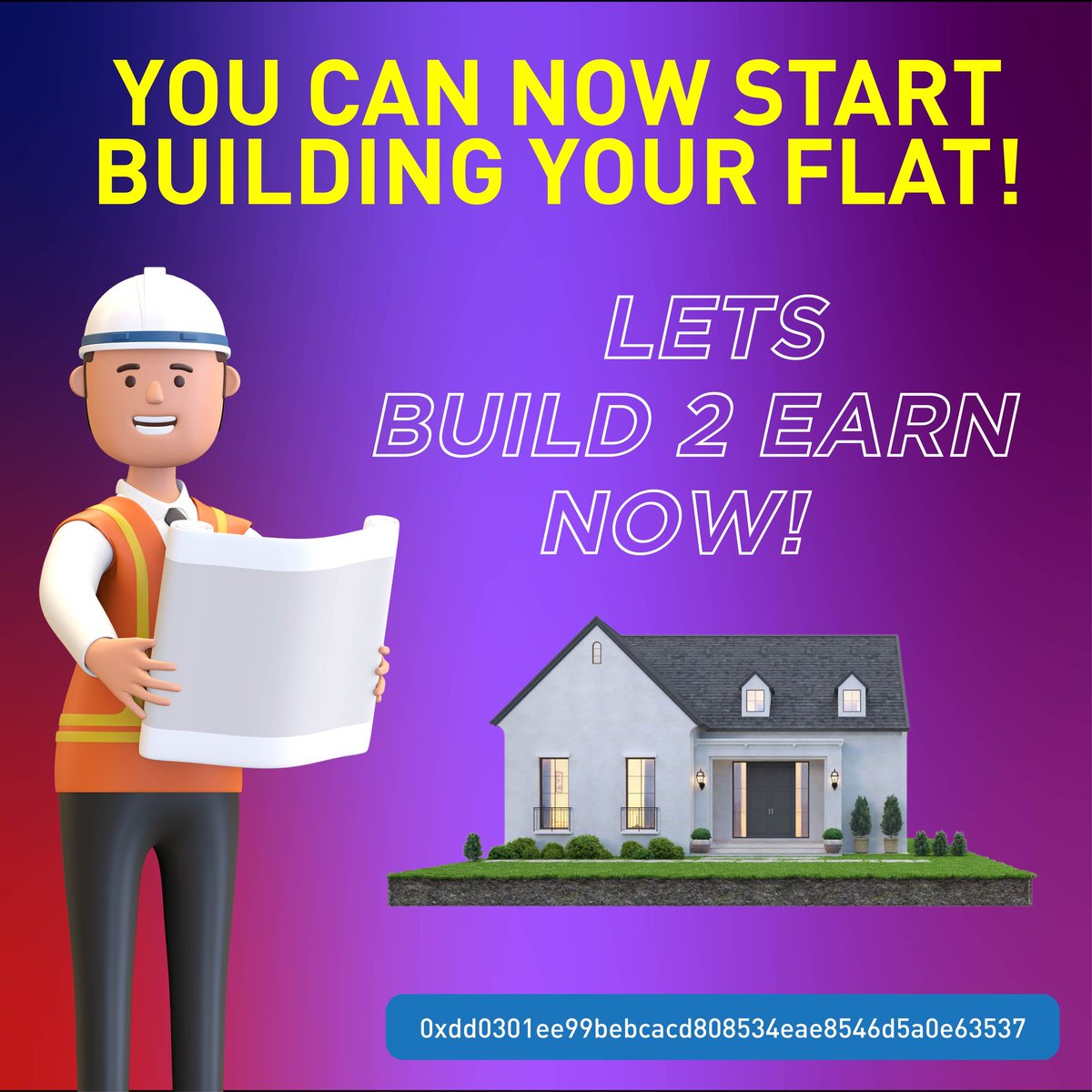 You Can now Start Building your FLAT!!!
LETS BUILD 2 EARN NOW!!!
#builderscountry #Build2Earn #build2earn #howtoearnmoneyonline #howtoearn #howtoearnmoney #howtoearnonline #howtoearnmoneyfast #howtoearnextramoney #howtoearnmoneyathome