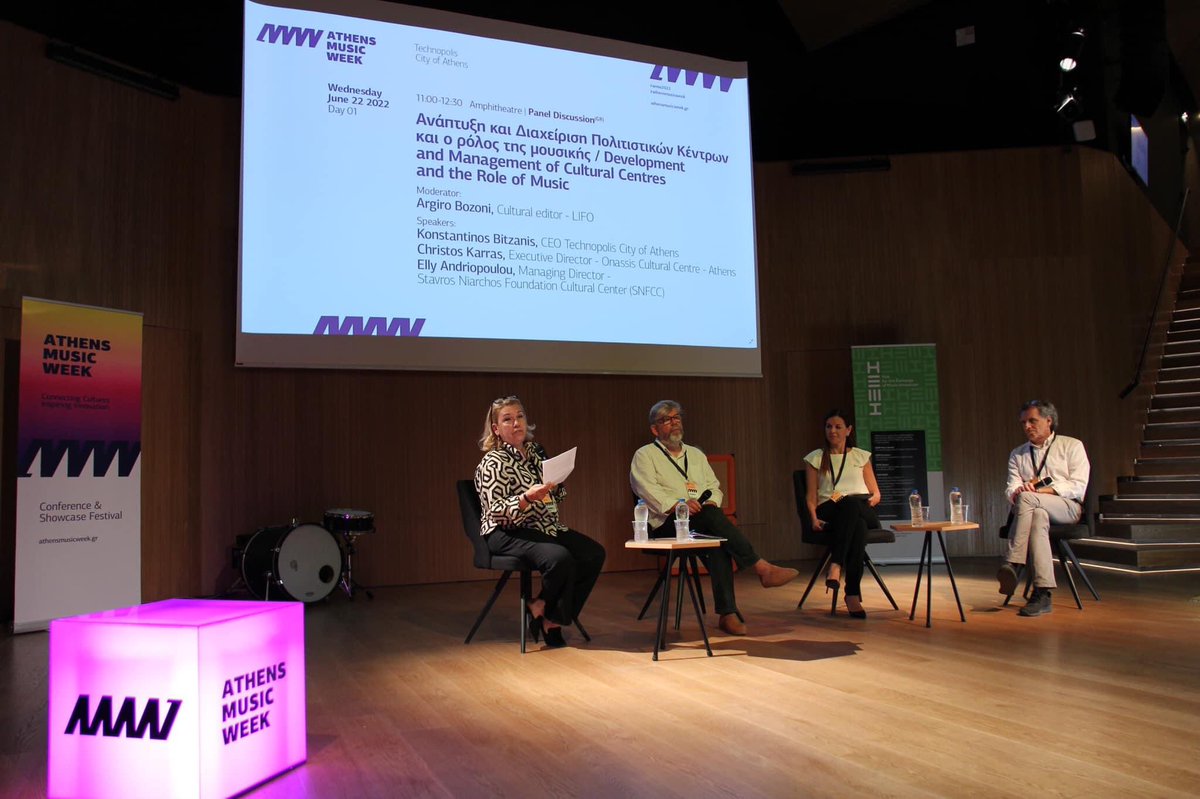 Athens Music Week (@athensmusicweek) on Twitter photo #paneldiscussion on how renowned cultural institutions in Athens are reshaping the city & connecting diverse communities through music 🎶
<a href="/OnassisStegi/">ONASSIS STEGI</a> <a href="/SNForg/">Stavros Niarchos Foundation (SNF)</a> #snfcc <a href="/technopolis_coa/">Τεχνόπολη Δήμου Αθηναίων</a> <a href="/lifomag/">LiFO</a>
#amw2022 #dayI #conference #paneldiscussion on how renowned cultural institutions in Athens are reshaping the city & connecting diverse communities through music 🎶
<a href="/OnassisStegi/">ONASSIS STEGI</a> <a href="/SNForg/">Stavros Niarchos Foundation (SNF)</a> #snfcc <a href="/technopolis_coa/">Τεχνόπολη Δήμου Αθηναίων</a> <a href="/lifomag/">LiFO</a>
#amw2022 #dayI #conference